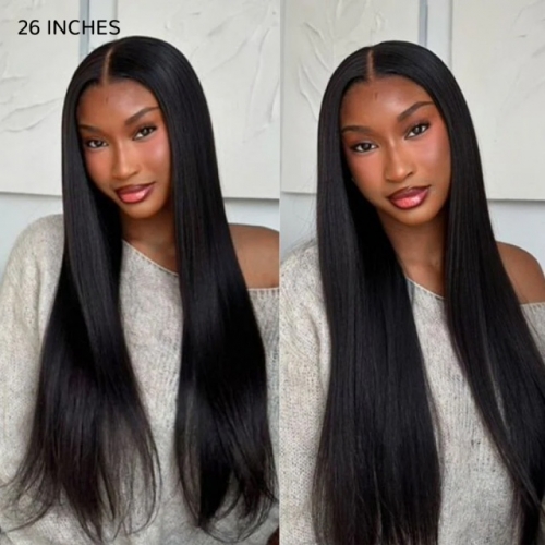 FBS Hair 13x6 Frontal HD Lace Straight Glueless Wig 100% Human Hair