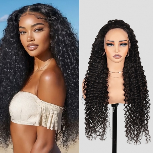 FBS Hair 13x6 Frontal Deep Wave HD Lace Wig Super Natural Hairline