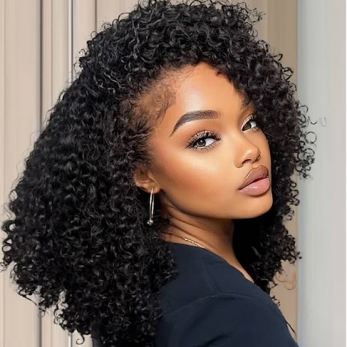 FBS Hair 5x5 Closure HD Lace Soft Kinky Curly Wig Ready to Go