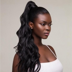 FBS Hair Body Wave Hair Curly Drawstring Ponytail Virgin Hair