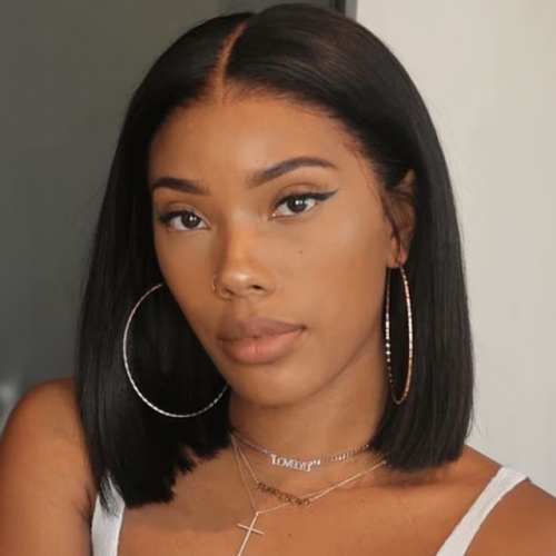 FBS Hair 2x6 HD Lace Blunt Cut Straight Shoulder Length Bob Wig