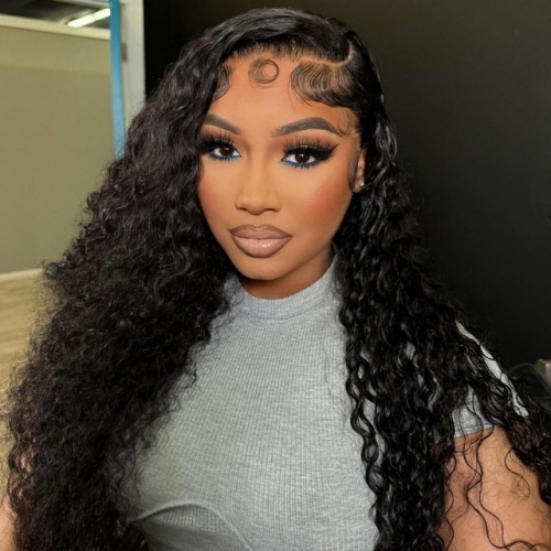 FBS Hair Deep Wave Human Hair 13x6 HD Lace Frontal